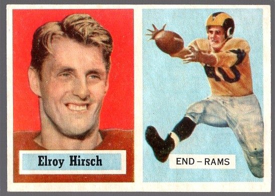 1957 Topps Football- #46 Elroy Hirsch, Rams