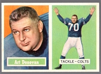 1957 Topps Football- #65 Art Donovan, Colts