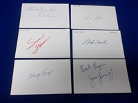 Autographed Basketball Player 3x5" Cards- 6 Diff.