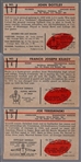 1953 Bowman Football- 3 Diff