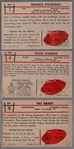 1953 Bowman Football- 3 Diff