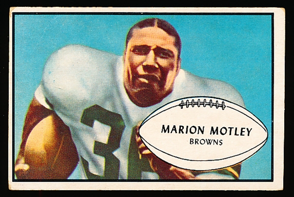 1953 Bowman Football- #9 Marion Motley, Browns