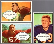 1953 Bowman Football- 3 Diff