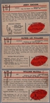 1953 Bowman Football- 3 Diff