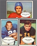 1953 Bowman Football- 3 Diff