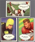 1953 Bowman Football- 3 Diff