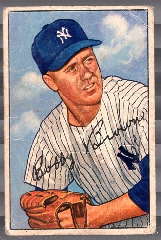 1952 Bowman Bb- #105 Bobby Brown, Yankees