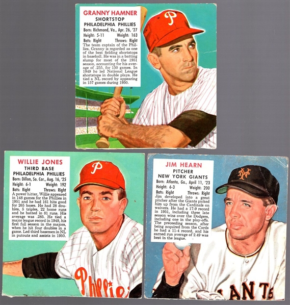 1952 Red Man Bb- No Tabs- 3 Diff- All with March expiration backs.