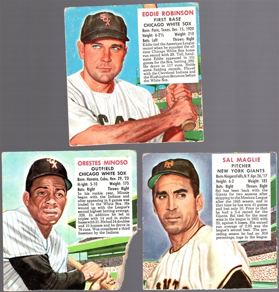 1952 Red Man Bb- No Tabs- 3 Diff- All with March expiration backs.