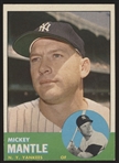1963 Topps Baseball- #200 Mickey Mantle, Yankees