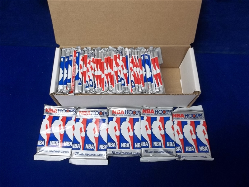 1990 Hoops Series 1- 34 Unopened Packs