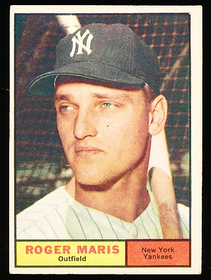 1961 Topps Baseball- #2 Roger Maris, Yankees