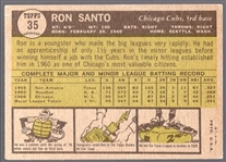 1961 Topps Bb- #35 Ron Santo RC, Cubs