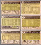 1961 Topps Bb- 6 Diff