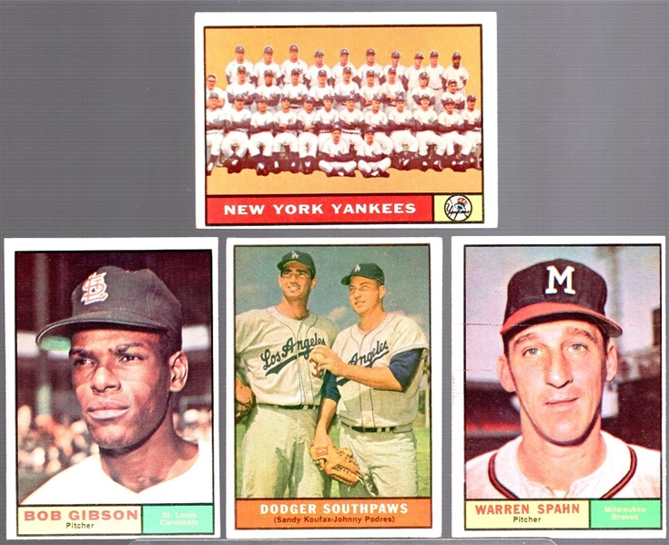 1961 Topps Bb- 4 Diff