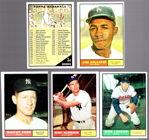1961 Topps Bb- 5 Diff