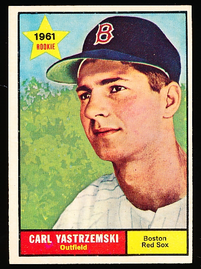 1961 Topps Baseball- #287 Carl Yastrzemski, Red Sox