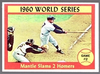 1961 Topps Baseball- #307 Mantle World Series
