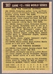 1961 Topps Baseball- #307 Mantle World Series