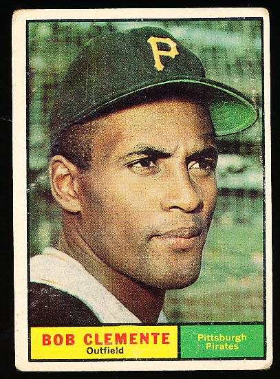 1961 Topps Baseball- #388 Clemente, Pirates