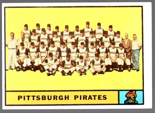 1961 Topps Baseball- #554 Pirates Team- Hi# 
