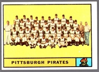 1961 Topps Baseball- #554 Pirates Team- Hi# 