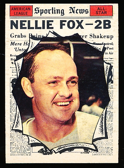 1961 Topps Baseball- #570 Nellie Fox All Star- Hi#