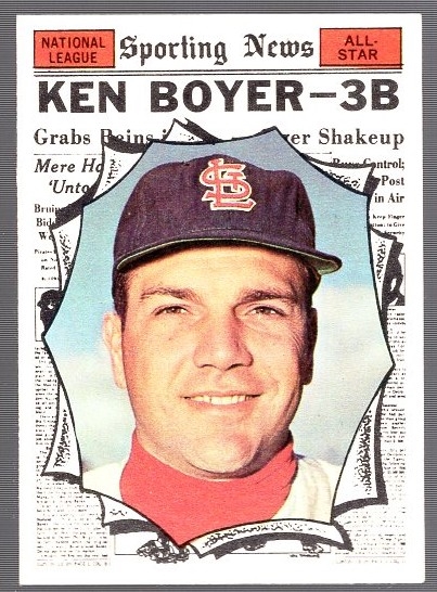 1961 Topps Baseball- #573 Ken Boyer All Star- Hi#