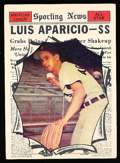 1961 Topps Baseball- #574 Luis Aparicio All Star- Hi#