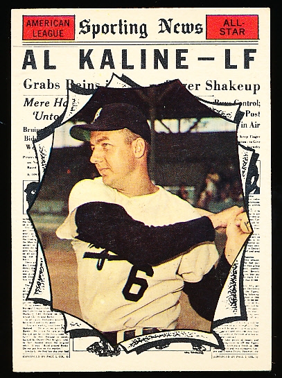 1961 Topps Baseball- #580 Al Kaline All Star- Hi#