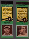 1934 Diamond Match- Baseball “Silver Border" Match Covers- 2 Diff
