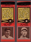 1934 Diamond Match- Baseball “Silver Border" Match Covers- 2 Diff