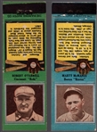 1934 Diamond Match- Baseball “Silver Border" Match Covers- 2 Diff