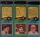 1934 Diamond Match- Baseball “Silver Border" Match Covers- 3 Diff