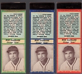 1935-36 Diamond Match- Baseball Match Covers- Bob Garbark, Cubs- 3 Diff
