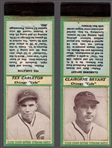 1936-37 Diamond Match- Baseball Match Covers- 2 Diff Chicago Cubs