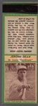 1936-37 Diamond Match- Baseball Match Covers- Dizzy Dean, Cardinals- Green Color