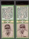 1936-37 Diamond Match- Baseball Match Covers- 2 Diff Chicago Cubs
