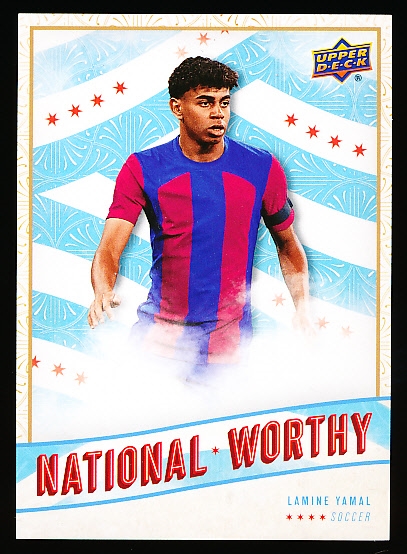 2025 Upper Deck National Sports Collectors Convention “National Worthy" Soccer- #NW-7 Lamine Yamal